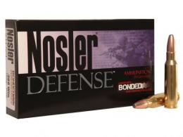 Nosler Defense Ammunition 308 Winchester 168 Grain Bonded Solid Base Box of 20