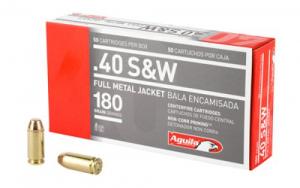 Fiocchi Pistol Shooting Dynamics Full Metal Jacket 40 S&W Ammo Flat Nose 50 Round Box