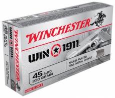 Winchester Win 1911 45 ACP 230gr FMJ 50/bx