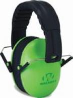 Walker's GWPFKDMLG Passive Folding Muff Polymer 22 dB Over the Head Lime Green Ear Cups with Black Headband Youth