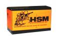 HSM Lead Round Nose 45 ACP Ammo 230 gr 50 Round Box Subsonic - 45A-12RN