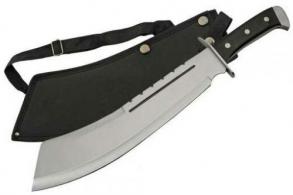 SZCO RITE EDGE 13.5" BLACK BULLY MACHETE SS BLADE W/SHTH - 926948BK