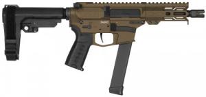 CMMG Inc. Pistol, Banshee, Mkgs, 9mm, 5", Midnight Bronze W/adj Rip Brace - 99A890FMB