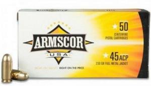 Armscor 45ACP, 230 Grain, Full Metal Jacket, 50/box