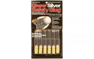 GLASER SILVER 45ACP +P 145GR 6/PK - 4800