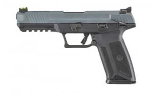 Ruger 57 5.7x28 Pistol 4.9 Barrel Silver Slide w/Turquoise Frame 20+1 Capacity