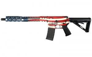 Black Rain Ordnance Spec Plus Patriot American Flag 223 Remington/5.56 NATO AR15 Semi Auto Rifle