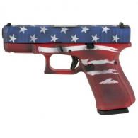 Glock 19 M.O.S. Red White and Blue Skydas 9mm Pistol - PA195S204MOSRWBBWFL