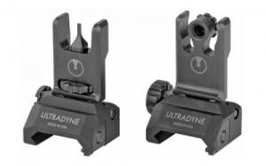 Ultradyne USA, C2 Folding Front and Rear Sight Combo - Blade, Black