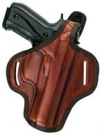 Brown Beretta 92FS Compact OWB Thumb Break Leather Belt Holster | Akar - 1B101