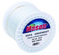 Mason 6GD-50 IGFA Green Dot Braided 50lbs Test 600yds Fishing Line - 6GD-50