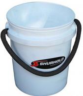 Shurhold White 5 Gallon Bucket with Black Rope Handle - 2451