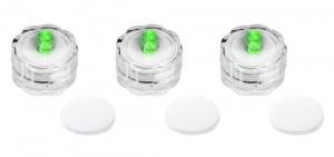 Danielson  Night Fight Planer Board Lights, Starboard, Green 3 pack with Batteries - NFBL-STARBOARD-3PK
