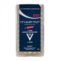 CCI TNT .17 HMR 17gr JHP 50/bx (50 rounds per box)