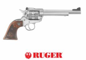 Ruger Single-Six Convertible Stainless/Engraved 6.5 22 Long Rifle / 22 Magnum / 22 WMR Revolver