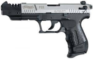 Walther Arms QAP22006 P22 Target 22LR 5" 10+1 Blk Blk Syn Grip Blk/Nickel - QAP22006