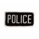 Uncle Mike's Tactical - Police Patch | Black/White | 2.25X4.25 - 7705020