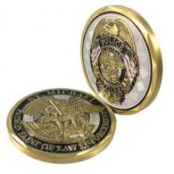 Thin Blue Line Saint Michael Challenge Coin - COIN-MICHAEL