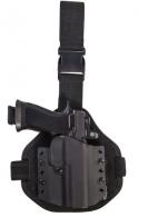 High Speed Gear Single Point Drop Leg Warrior Holster Combo, Right, for Glock 20/21/SF, Black - 23054RBK
