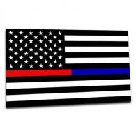 Thin BLue Line Thin Red and Blue Line American Sticker 4 x 6 Inches - TRBL-S-AMERICAN-46