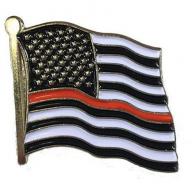 Thin Red Line American Flag Pin - TRLAM