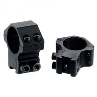 Leapers Inc. UTG 2 Piece Medium Profile Airgun Rings, 1" Diameter with Stop Pin, Black - RGPM-25M4