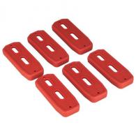 Mission First Tactical Polymer Mag Floor Plate Red, Per 6 - PM556FP-R