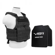 NcStar Plate Carrier Vest with 10" x 12" PE Hard Plates Black - BPCVPCV2924B-A