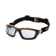 Pyramex Safety Products Carhartt Carthage Safety Glasses Gray Anti-Fog Lens with Black/Tan Frame