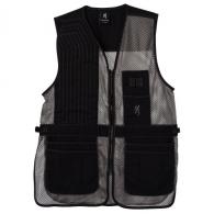 Browning Trapper Creek Mesh Shooting Vest Black/Gray, Medium, Right Hand - 3050269902