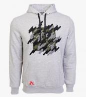 Arsenal Medium Gray Cotton-Poly Relaxed Fit Graphic Pullover Hoodie - ARS-H6-GR-M