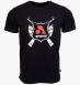Arsenal Large Black Cotton Relaxed Fit Classic T-Shirt