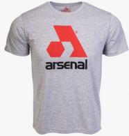 Arsenal Medium Gray Cotton Relaxed Fit Logo T-Shirt - ARS-T3-GR-M