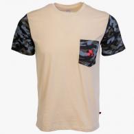 Arsenal Large Beige / Camo Cotton Expedition T-Shirt - ARS-T7-BGCM-L