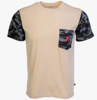Arsenal Medium Beige / Camo Cotton Expedition T-Shirt - ARS-T7-BGCM-M