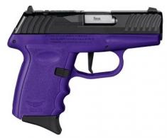 SCCY DVG-1 9mm Black Slide Purple Grip 10+1 Red Dot Ready