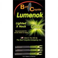 Lumenok Lighted Nocks Green X 3 pk. - X3G