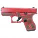 Glock 42 Custom Glock & Roses Medusa Pink 380 ACP Semi-Auto Handgun