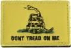 DONT TREAD ON ME YELLOW PATCH w/ ADHESIVE
