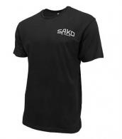 Sako T-shirt W/old Skool Logo Small Army Black - TS850T60240999S