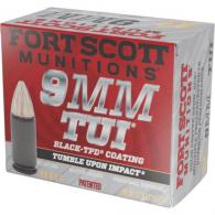 Fort Scott Munition TPD Black Pistol Ammo 9mm 115 gr. TUI 20 rd.
