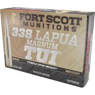 Fort Scott Munition Rifle Ammo 338 Lapua Mag 250 gr. TUI 20 rd.