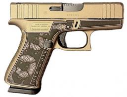 Glock 43X 9mm 10rd 3.41 Country Engraved Sand