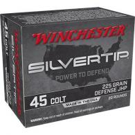 Winchester Silvertip Pistol Ammo 45 Colt 225 gr. JHP 20 rd.