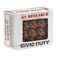 Main product image for G2 RESEARCH CIVIC DUTY AMO 10MM AUTO 122GR 1100 FPS 20-RD ( 25 BOX PER CASE )