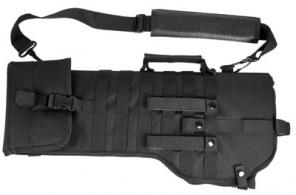 NcStar CVSCB2917B VISM Shotgun Scabbard made of 600D PVC with Black Finish, MOLLE Webbing, D-Ring, 4 PAL Straps & Adjustable Ret