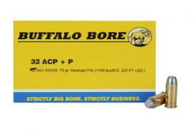 Buffalo Bore Ammunition Handgun .32 ACP  Hard Cast 75 G