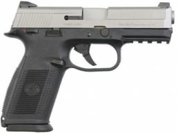FN 66941 FNS40 Manual Safety Fxd 3 Dot 40S&W 4" 14+1 3 Mags Poly Grips Black/SS - 66941