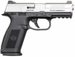 FN 66930 FNS9 Manual Safety Fxd 3 Dot 9mm 4" 10+1 3 Mags Poly Grips Black/SS - 66930