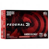 American Eagle AE300BlackSUP2 Open Tip Match 20RD 220gr .300 Black - AE300BLKSUP2